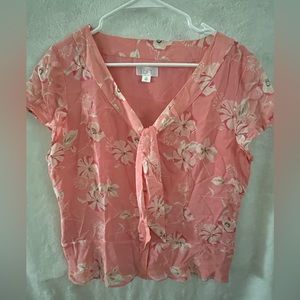 LOFT Short-Sleeved Blouse Size 14